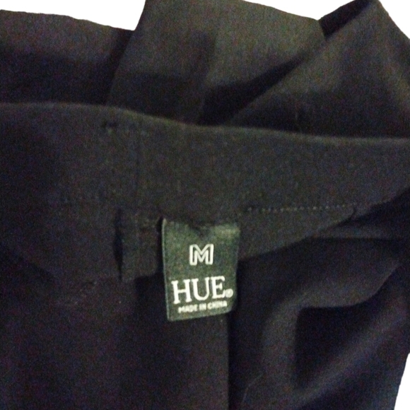 HUE Pull On Stretch Dress Pant Straight Leg Flexible Comfy Business Casual M - Picture 6 of 12